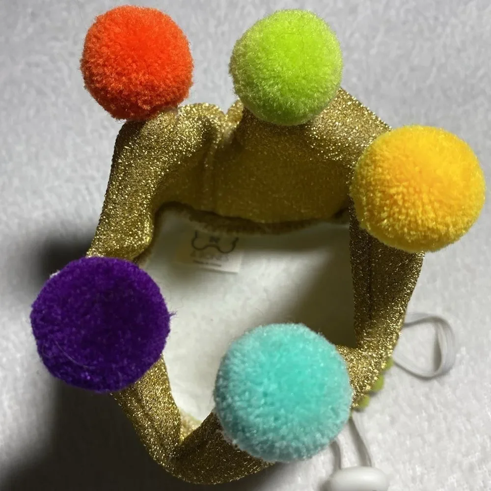 Sparkly Gold Doggy Birthday Crown